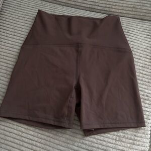 RBX Women's Brown High-Waisted Biker Athletic Shorts Size Small
